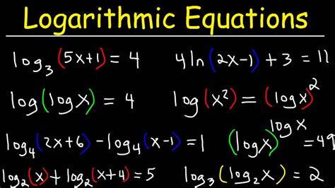 exponential logarithmic equations calculator